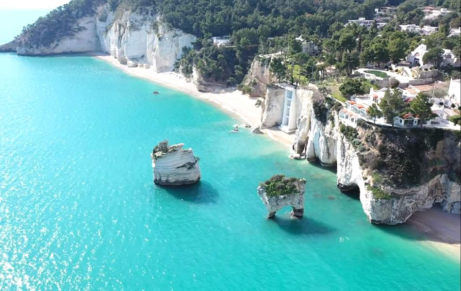 Salento Puglia, Spiaggia Gargano Baia delle Zagare